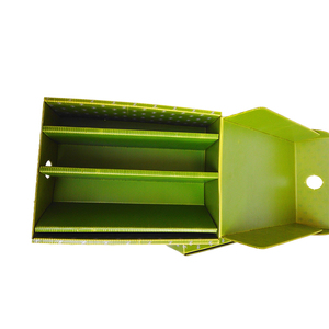 Custom Folding Small Partition Coroplast Plastic Box With Dividers Reusable Corrugated Correx Box Partition