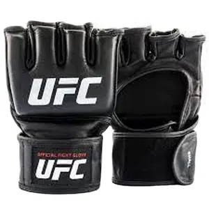 ムエタイサンドバッグUFCMMAハーフフィンガーグローブ勝利ボクシンググローブ本物の牛革レザーMMAグローブLFC-MG-401023