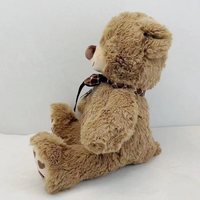 Nouveau Style Logo personnalisé couleur personnalisée sécurité certifié unisexe PP coton Mini peluche ours pour enfants cadeau pour enfants arc à carreaux