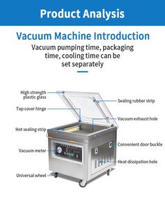 Machine de mise <span class=keywords><strong>sous</strong></span> <span class=keywords><strong>vide</strong></span> commerciale de table DZ 260 400 pour aliments, légumes, riz, poisson, à chambre unique - Product Image 4
