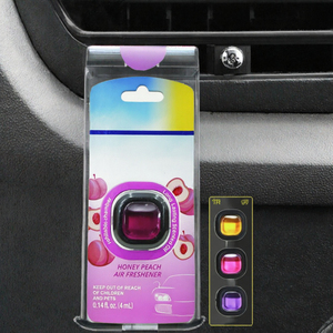 Logo Kustom OEM Pengharum Mobil Portabel Isi Ulang Cairan Tahan Lama Penguapan Alami Klip Ventilasi Diffuser Penyegar Udara - Product Image 1