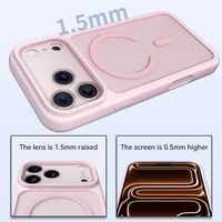 Coque de téléphone magnétique antichoc intégrale en TPU et PC, mate et agréable au toucher, pour iPhone 17 Air, 17 Pro, 17 Pro Max, 16, 15