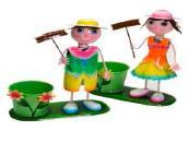 Popolare <span class=keywords><strong>ferro</strong></span> <span class=keywords><strong>battuto</strong></span> <span class=keywords><strong>vasi</strong></span> da fiori e fioriere arredamento da giardino per i bambini - Product Image 2