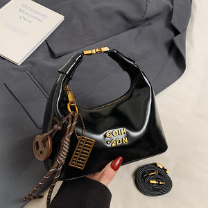 Sac à main rétro pour femme Senior Sense Maillard, nouvelle tendance, bandoulière simple, fermeture éclair, doublure en PU et polyester, décontracté - Product Image 1