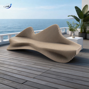 Muebles Paramétricos de Madera para Oficinas, Centros Comerciales y Espacios Públicos, Banco de Jardín para Áreas de Espera en Parques y Espacios Públicos - Product Image 5