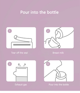 30 Pièces/Boîte, Sacs de <span class=keywords><strong>Congélation</strong></span> Réutilisables en Matériaux de Qualité Alimentaire avec Logo Personnalisé, Sacs de Stockage de <span class=keywords><strong>Lait</strong></span> <span class=keywords><strong>Maternel</strong></span> Préstérilisés Hygiéniquement pour l'Allaitement - Product Image 5