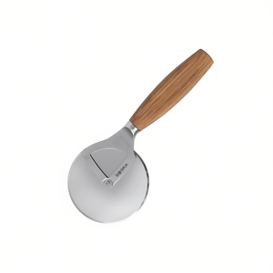 Cortador de Pizza Divine Oslo Plus con mango de madera y hoja de acero inoxidable para cortar pizza - Product Image 2