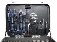 Kit d'outils de réparation automobile en acier au carbone OEM 153 pièces, ensemble de clés à douilles portables avec coffret en ABS et aluminium, vente chaude