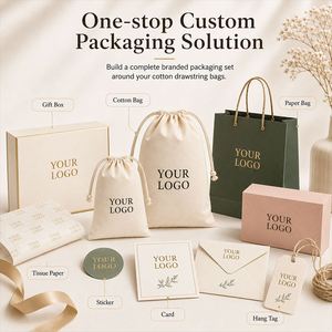 Bolsa de Algodón Reutilizable con Cordón, Logotipo Personalizado Impreso, Bolsa Ecológica Suave para Regalos, Joyería y Cosméticos - Product Image 6