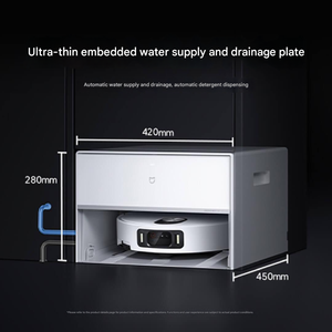 Robot Aspirador y Fregasuelos MiJia 5 Pro, Versión Delgada con Rellenado y Drenaje Automático de Agua Integrado, Aspiradora Robótica Inteligente con - Product Image 1