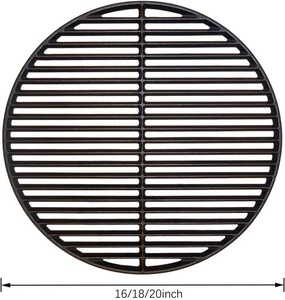 Grille de <span class=keywords><strong>cuisson</strong></span> ronde en fonte de 18 "pour accessoires de gros œufs verts, grilles de grille pour toutes les pièces de rechange de grilles Kamado de 18" - Product Image 2