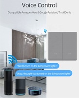 Interrupteur mural intelligent Tuya avec bouton PC 1/2/3/4 gangs, minuterie Zigbee pour la maison et l'hôtel, compatible Smart Life