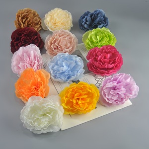 <b>Peony</b> Layered <b>Artificial</b> Flower Head 10cm Silk Flower DIY Hair Accessory Craft Supply Home Decor Photography Props - Product Image 4