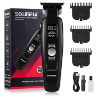 Tondeuse à cheveux électrique rechargeable transfrontalière avec lames en acier inoxydable, 3 vitesses pour coiffer, tailler et couper