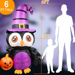 Ourwarm Custom <strong>Nightmare</strong> <strong>Before</strong> Halloween Animated Inflatable Yard <strong>Decoration</strong> 6ft 4ft Aufblasbar <strong>Christmas</strong> <strong>Decorations</strong> - Product Image 2