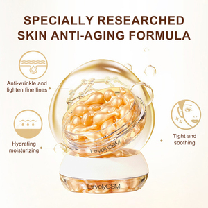 Yeni gelmesi doğal yüz kapsül Serum anti-kırışıklık hafifletmek ince çizgiler nemlendirici sıkı cilt Anti-Aging C vitamini yüz/göz/boyun - Product Image 4