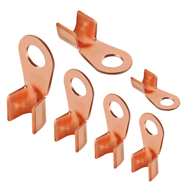 OT Copper Open-End Terminals with Tin-Plated Brass Mouth Bare End and Cable Ferrule for Wiring Sheet