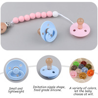 Tétine en silicone pour nourrisson, jouet de dentition en silicone pour nouveau-né, type de cercle sûr