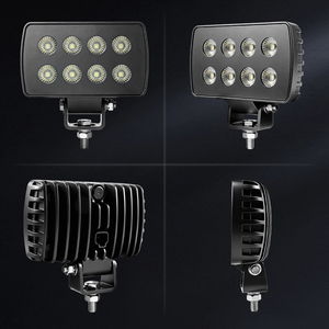 Lumière de travail à 8 LED 12V 24V pour tracteur, excavatrice, IP68, faisceau large, lumière auxiliaire robuste pour Kubota, Bobcat, JCB, CAT - Product Image 5