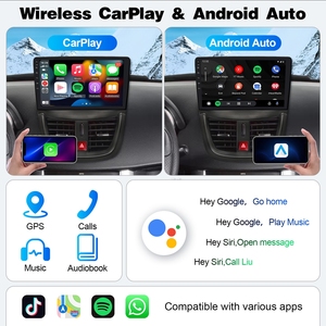 Autoradio Android convivial pour l'utilisateur, écran tactile 9 pouces, navigation GPS, Carplay sans fil, BT, FM, RDS pour Peugeot 207 207CC 2006-2015 - Product Image 2