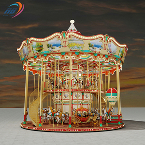 Animal Theme Swing Horse Ride Fabricante Rotación <span class=keywords><strong>Parque</strong></span> eléctrico Paseos Modelo <span class=keywords><strong>Parque</strong></span> de atracciones Producto Carrusel - Product Image 5