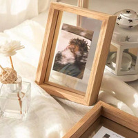 Cadre photo transparent double face pleine grandeur Table d'herbier en acrylique A4 créative peut être personnalisée.