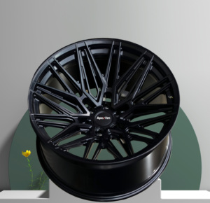Cerchi Forgiati Monoblocco a Concavità Profonda, Finitura Nero Lucido, 19, 20, 21, <span class=keywords><strong>22</strong></span>, 24 Pollici, Compatibili con BMW (Disposizione Bulloni 5x112) - Product Image 2