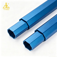 Tige télescopique ronde en aluminium 6063 T5 personnalisée avec verrouillage par friction et torsion, pour poteau d'extension, mât de drapeau, outil de nettoyage, usine OEM