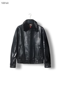 Veste en cuir de crocodile 100% pour homme sur mesure OEM |   Gilets et manteaux de motard en croco de qualité supérieure |   Vente en gros directe d'usine - Product Image 6