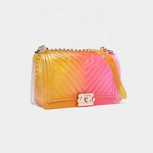 Bags women handbags luxury New 2020 Trending China Factory Wholesale Customized Logo Jelly Bags For Women Ladies Purses ags