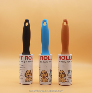 Paket kustom stik portabel bulu hewan peliharaan karpet penghilang debu kertas lengket kartun serat Roller - Product Image 4