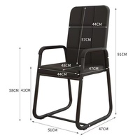 Chaise d'ordinateur, usage domestique, chaise de bureau confortable, chaise de conférence/de personnel en forme d'arc