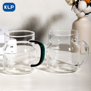 Tazza <span class=keywords><strong>da</strong></span> Caffè Personalizzata <span class=keywords><strong>in</strong></span> <span class=keywords><strong>Vetro</strong></span> <span class=keywords><strong>Borosilicato</strong></span> Resistente al Calore con Manico per Succo e Caffè - Product Image 4