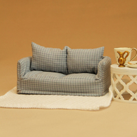Maison de poupée-Scale Mouse Figure & Mini Bed/Sofa Set-Charmant cadeau de décoration pour la maison