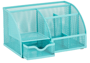 Organizador de Escritorio Turquesa, Accesorios de Oficina, Suministros de Almacenamiento para Oficina, Portalápices con Cajón para el Hogar y el Espacio de Trabajo - Product Image 3