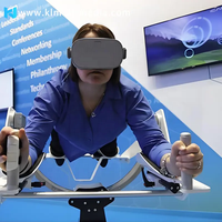 어린이를위한 비행 게임 시뮬레이터 AR 3D 몰입 형 LED 룸에서 시각적 비행 경험 VR 비행기 공기 비행 바디 모션 게임