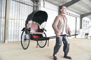 Rickshaw traditionnel de haute qualité, tiré à la main / Jinrikisha - Product Image 6