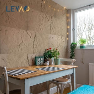 แผ่นผนังหิน PU น้ำหนักเบา 3 ซม. ผิวโฟมโพลียูรีเทน สำหรับใช้ภายนอก/กลางแจ้ง วิลล่า โรงแรม ทนทาน กันน้ำ ดีไซน์ทันสมัย - Product Image 1