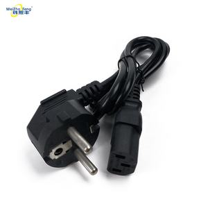 Bilgisayar Monitörü <span class=keywords><strong>TV</strong></span> Güç Kablosu Kablosu Değiştirme IEC C13 AC Duvar Fişi 2 Çıkışlı Evrensel Kablo 1 Metre 16A Evrensel Voltaj - Product Image 6