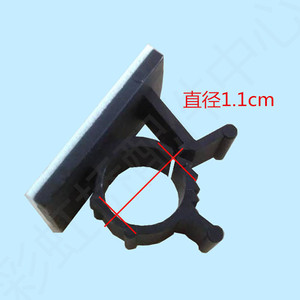 Clips para cables ajustables de 1,1 cm de diámetro para cables, soportes de cables duraderos, organizadores de chasis autoadhesivos, paquete de 10 - Product Image 1