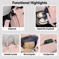 Mochila Deportiva Elite Convertible, Expandible, Impermeable, con Compartimento para Zapatos, para Viajes de Negocios, Fin de Semana, OEM ODM