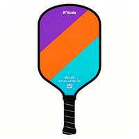 Raquette de pickleball portable personnalisée de 16 mm, face en fibre de verre, noyau en nid d'abeille PP, OEM ODM, vente en gros pour le divertissement