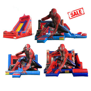 <span class=keywords><strong>Jeux</strong></span> gonflables commerciaux cavalier rebondissant château gonflable château sautant araignée homme maison <span class=keywords><strong>de</strong></span> rebond avec toboggan - Product Image 1