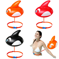 JW-YY24 Flotador Inflable de PVC Engrosado para Todas las Estaciones, Airbag Antiahogo, Equipo de Natación Asistida para Adultos
