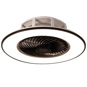 Hot Sale Canopy Roof Ceiling Flush Mounted Remote Control Led Ceiling Fans With Led Light Illumination For Bedroom