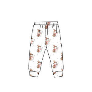 GT1223 Top personalizado bebé niña adorable Boutique muñeco de nieve blanco sonrisa Yoga Top niños ropa infantil conjunto con cremallera - Product Image 5