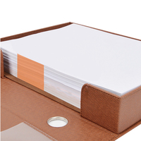 Caja archivadora de cuero sintético PU A4 con mecanismo de palanca para documentos y carpetas