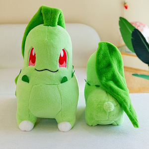 Peluche <span class=keywords><strong>Chikorita</strong></span>, figurine Pokémon, coussin, plante transformable, feuille, Pocket Monster, poupée en peluche - Product Image 4