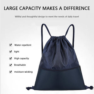 Mochila con estampado De logotipo personalizado, morral deportivo informal Oxford <span class=keywords><strong>Pop</strong></span> <span class=keywords><strong>It</strong></span>, bolsa De cordón para baloncesto - Product Image 2