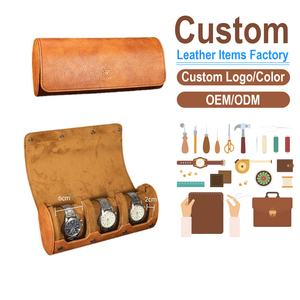กล่องใส่นาฬิกาหนัง PU แบบ 3 ช่อง, กล่องเดินทางพกพา, โรงงานรับผลิตแบบ OEM/ODM, กล่องจัดระเบียบนาฬิกา - Product Image 2